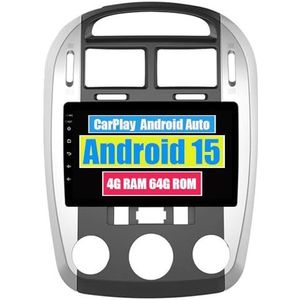 RoverOne Auto Stereo CarPlay Hoofd Unit voor Kia Cerato 1 LD 2004 2005 2006 2007 2008 Android Auto Touchscreen Sat Navi Bluetooth WiFi Radio Speler