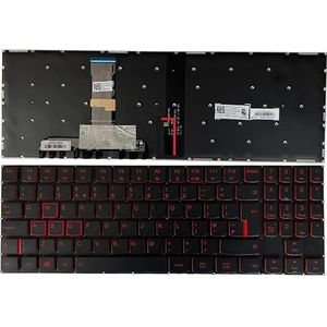 Russisch/Amerikaans/VK/Spaans/Latijns/Duits laptoptoetsenbord voor Lenovo voor Legion Y540-15IRH Y540-17IRH Y545-PG0 Y530-15ICH Y7000P-1060(UK Red backlit)