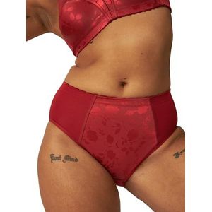 Naturana® Minimizer slip met bloemenpatroon, Deep Claret, 44