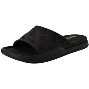 Guess Magaria Slide Sandaal voor heren, Zwart Logo Multi 001, 40 EU