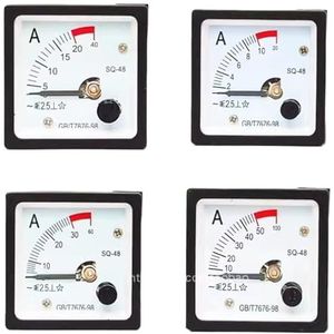 SQ-48 analoge paneel-ampèremeter, 1A, 2A, 3A, 5A, 10A, 20A, 30A, 50A, 1stuk (150A (5A))