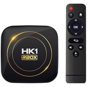 HK1 RBOX-H8S 4K Ultra HD Android 12.0 Smart TV Box met afstandsbediening, Allwinner H618 Quad-Core, 2GB + 16GB (AU)