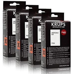 Krups Anticalc Kit* F054 Ontkalker, kalkreiniger, kalkverwijderaar, verpakking van 4 stuks