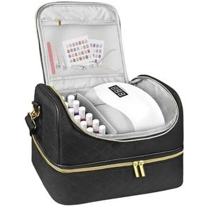 Opslag van nagellak, organizer voor nagellak, manicure, Zwart, Eén maat