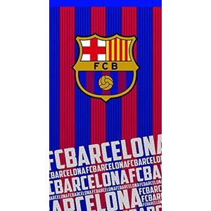 FC Barcelona handdoek, 100% katoen, blauw, 70 x 140 cm