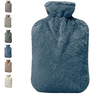 BICAREE warm water fles met deksel, 2L PVC warm water zak voor nek, schouderpijn en hand voeten warmer, menstruele krampen, warm kompres en koude therapie