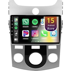 Android Radio voor Kia Forte 2008-2013, 9 inch Touchscreen Autoradio met Wireless CarPlay Android Auto Bluetooth WIFI(B,8Core(6+128GB))