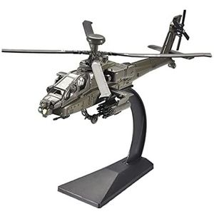 Ah-64 Apache Praktische Legering Voor Helikoptervliegtuigmodel Simulatiemodel Geluid En Licht Geschenk (Maat : With foam box)