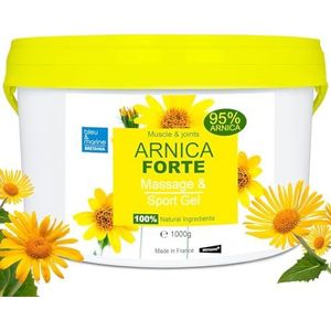 Arnica FORTE geconcentreerde gel, 95% Arnica-extract, afkomstig uit de biologische landbouw. Massagegel voor spieren en gewrichten. Huidbevochtiger - 1000 g 1 kg