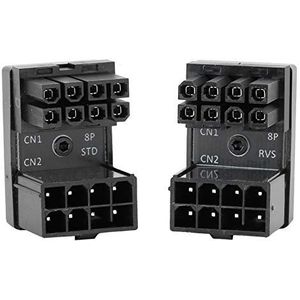 Adapter voor desktops grafische kaart (8PIN Forward Adapter + 8PIN Reverse Adapter), Grafische kaart ATX 8Pin tot 180 graden Power Computer-accessoires.