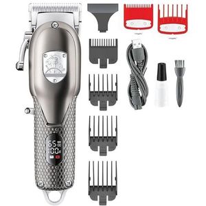Tondeuse voor mannen, tondeuse verstelbare haarsnijmachine professionele tondeuse oplaadbare tondeuse elektrische trimmer voor mannen