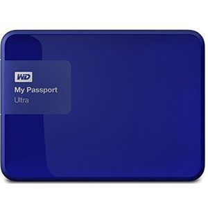 WD My Passport Ultra WDBWWM5000ABL-NESN externe harde schijf, draagbaar, 500 GB, USB 3.0, blauw