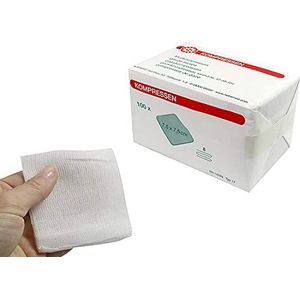 Kompressen 100 stuks van Noba 8-voudig 7,5 x 7,5 cm