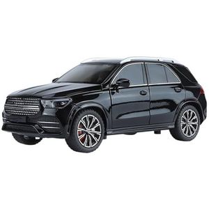 Terugtrekmodel Voor GLE350 GLE SUV Legering Diecasts Metalen Model Auto 1:24 Proportie(Size:Matte Black)