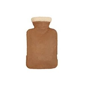 DieffematicRSD Warmwaterkruik Winter Heet Water Flessen Zakken Met Dikke Pvc Voering En Gezellige Pluizige Pluche Nepbont Hoes for Hand Voeten buik Benen Warm (Color : Brown)