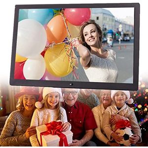 Digitale fotolijst 17 ""/20"", digitale fotolijst 1440X900/1920x1080 HD, ondersteuning voor achtergrondmuziek - cadeau voor vrienden en familie,Black-20inch
