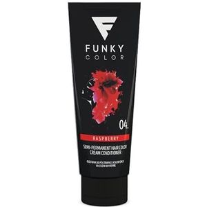 FUNKY COLOR RASPBERRY 04, kleurstof voor semi-permanente haarkleuring, semi-permanente haarkleuring (28 kleuren).