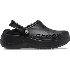 Crocs - Baya Platform Lined - Klompen - Zwart
