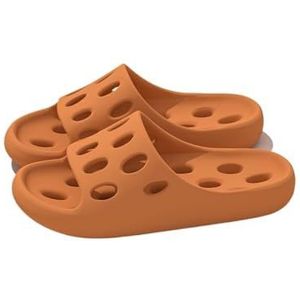 Sandalen, Comfortabele bad- en doucheslippers for dames, perfect for gebruik binnenshuis in de zomer Slippers voor dames(Orange,41 EU)
