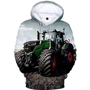 JLDWYKK Cool Tractor Tire 3D Hoodie Unisex Pullover Mode Sweatshirt Paar Trui