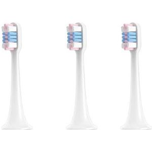3 stuks reserveborstels voor elektrische tandenborstel Xiaomi Mijia T300, T500, T700 Series Sonic, roze-blauw