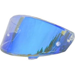 Motorhelm vizier lens, Helmvizier, NFR-vizier for KYT NXR NX-motorhelm Gezichtsscherm Visera Capacete De Moto Zonnebrandcrème Helmaccessoires (zwart - alleen overdag)(Revo Clear Blue-day and Night)