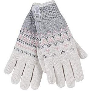 HEAT HOLDERS - Dames Heat Weaver Fleece 2.3 tog Winter Handschoenen vor Raynaud (S/M, Crème (Trondheim))