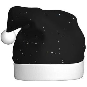 EKYOSHCZ zwarte glitter Kerstman Hoed Voor Volwassenen Kerst Hoed Xmas Vakantie Hoed Voor Nieuwjaar Party Supplies