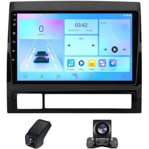Autoradio 2 Din met Carplay Android Auto Wireless,geldt voor Toyota Tacoma 2 N200 Hilux 2005-2015 9inch touchscreen Bluetooth Stereo Auto FM-radio/AM/RDS/Wifi achteruitrijcamera(NF-1)