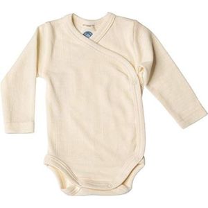 Cosilana baby wikkelbody van 70% wol en 30% zijde kbT (62-68, natuur)