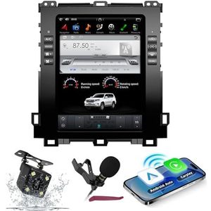 Android 15 Autoradio Navi voor T-oyota Land Cruiser Prado (2002-2009) 10.4 ""Touchscreen Car Multimedia Player met draadloze carplay GPS-navigatie BT5.0 HIFI FM 5G-WiFi SWC DSP MIC,4g+64g