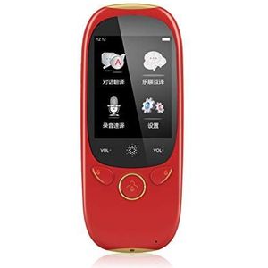 Smart Language Translator-apparaat met 2,4-inch High Definition touchscreen-ondersteuning 70 talen Nauwkeurige Smart Real-Time Instant voor zakelijke chatreizen in het buitenland, zwart Decoration