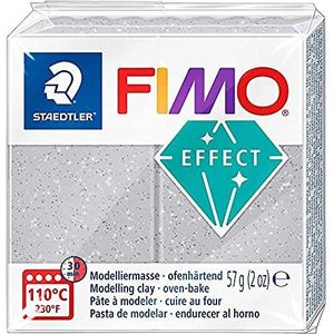 STAEDTLER 8020-812 - Fimo Effect normaal blok, 57 g, zilver glitter