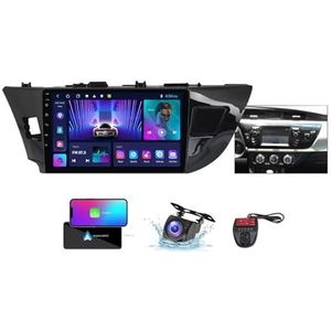 Android 13 2 Din Car Stereo voor Toyota Corolla 11 2012-2016 met 10 inch Touchscreen Media Player met Carplay Android Auto Bluetooth 4G WiFi GPS FM/RDS SWC + achtercamera(A,NF-1)