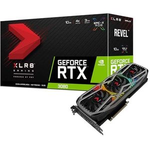 PNY - GeForce RTX 3080 XLR8 Gaming Revel Epic-X RGB - Grafische Kaart - 10GB GDDR6