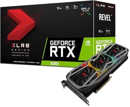 PNY - GeForce RTX 3080 XLR8 Gaming Revel Epic-X RGB - Grafische Kaart - 10GB GDDR6
