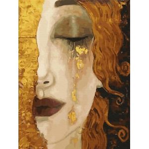 Artnapi Diamond Painting Set 5D DIY | Diamond Painting Afbeeldingen | Gustav Klimt. Gouden Tranen 30x40 | Diamantschilderij schilderen op nummer | Diamant Mozaïek voor huisdecoratie