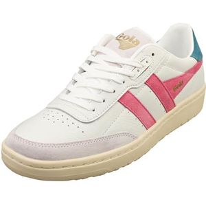 Gola Falcon Modieuze sneakers voor dames, Wit Roze, 37 EU