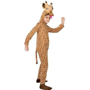 Funidelia | Giraffe kostuum voor meisjes en jongens Dieren, Woestijn - Kostuum voor Kinderen, Accessoire verkleedkleding en rekwisieten voor Halloween, carnaval & feesten - Maat 5-6 jaar - Bruin