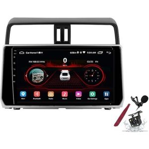 Android 15 Auto Stereo Radio voor T-oyota Prado (2017-2018) 9 inch 2K Aanraakscherm 2000 * 1200 Android hoofdunit multimedia speler met Carplay, GPS Navi, BT, 5G WiFi, DSP, SWC,K1 pro