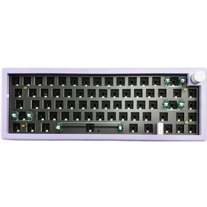 QPSJXN Aanpasbaar Bluetooth 5.0 2.4G Draadloos Bedrad Gaming Toetsenbord (Goud)