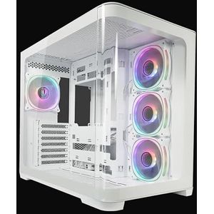 LC-Power - MidiTower ATX 8001B Pro-Storm Light - PC Behuizing - Wit - Zonder Voeding