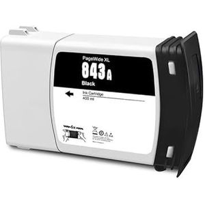 Geschikt for H-*0P 843A 843B inktpatronen PageWide XL4000 XL5000 5100 hogesnelheidsprinter en(843A-BK)