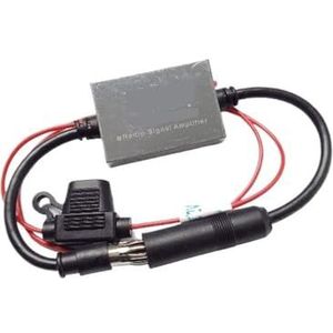 12V 24V Universele Metalen Auto Radio FM Antenne Signaalversterker Amp Versterker For Marine Voertuig Signaal Verbetering Eenvoudig Brede Compatibiliteit