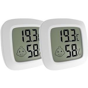 Magnetische Mini LCD Digitale Thermometer Hygrometer Kamertemperatuursensor Vochtigheidsmeter Indoor Vochtigheidsmeter Weerstation(2pcs-60cm)