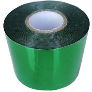 Warmtereliëffolie 1 rol 5 cm x 120 m, 10 kleuren voor warm stempelen, warmteoverdracht accessoires, voor embossing logo PVC papier Hot Stamping Papier (Kleur: groen)