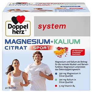 Doppelherz system MAGNESIUM + KALIUM CITRAT, 40 st. Sachets