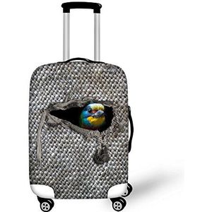 CHAQLIN Grijs Dierlijke Reizen Bagage Cover Trolley Case Beschermende Cover Past 18-28 Inch koffer