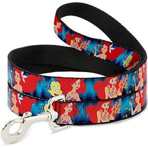 Disney De Kleine Zeemeermin Onder De Zee Scènes Hondenriem 0,5 cm breed, 6' Lang, Multicolor