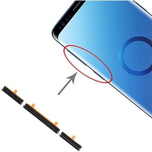generale Set zwarte toetsen buiten zij-aan-uitknop power on off + volumeregeling side keys compatibel met Samsung Galaxy S9 G960 S9+ G965
